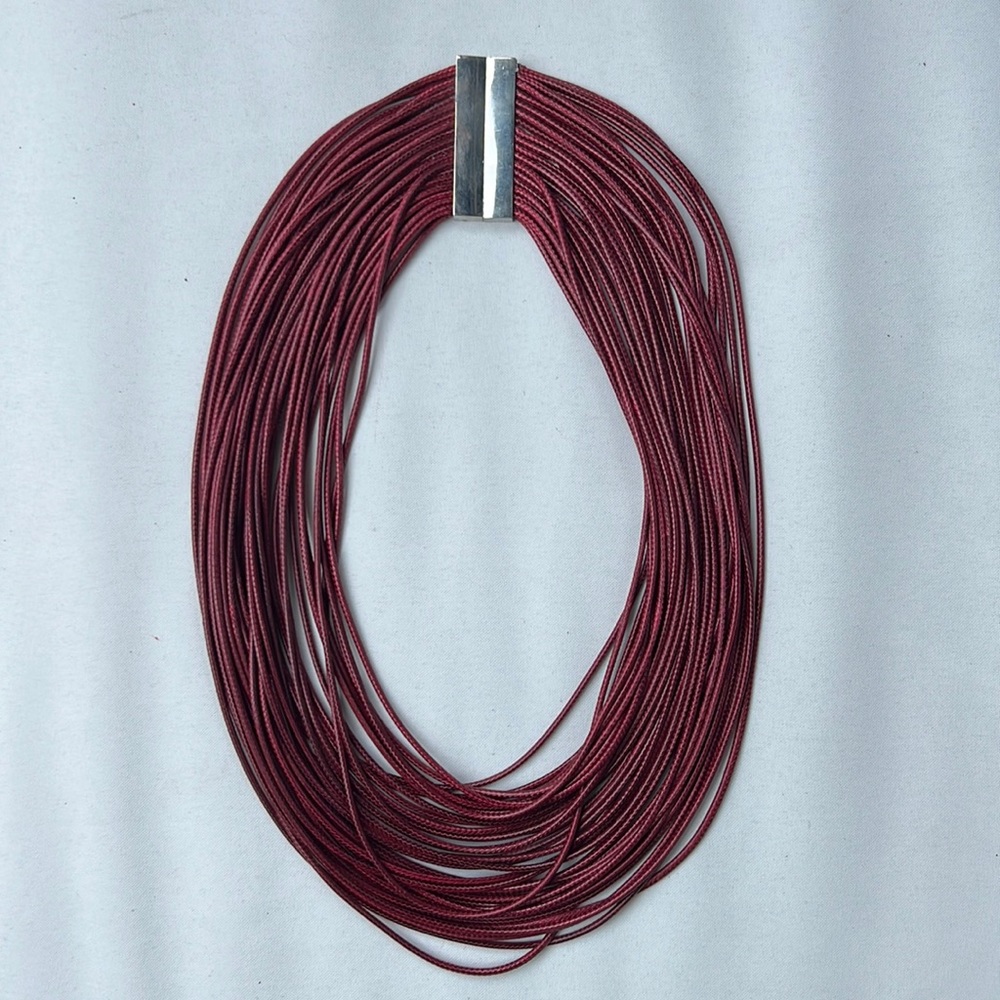 Cord statement necklace